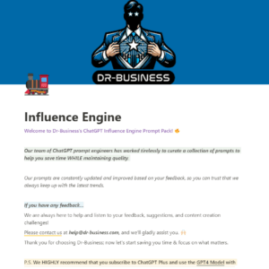 influence engine prompt pack